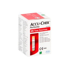 25 tiras reactivas Accu-Chek Performa - Roche