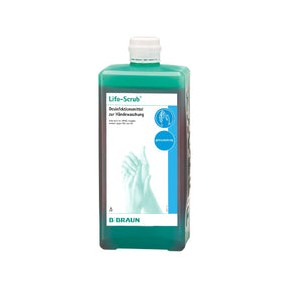 Solución para antisepsia prequirúrgica de manos y piel Bbraun Lifo Scrub de 500 mL