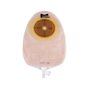 Bolsa de Urostomía Drenable Transparente Coloplast SenSura Click con Barrera Plana Recortable de 10 a 76 MM