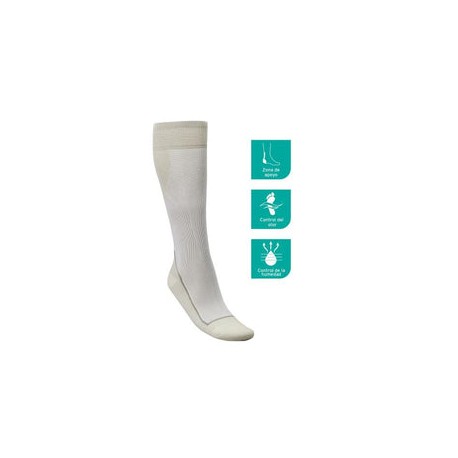 Calcetin JOBST  Sport de Compresión Rodilla G Blanco 15-20 mmHg