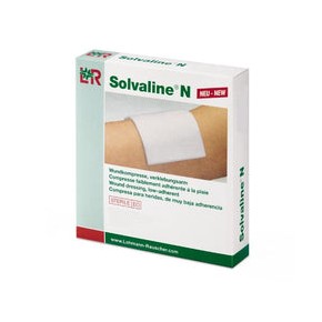 Lohmann & Rauscher Solvaline N, Apósito para Heridas de Baja Adherencia, Estéril de 10 CM X 20 CM