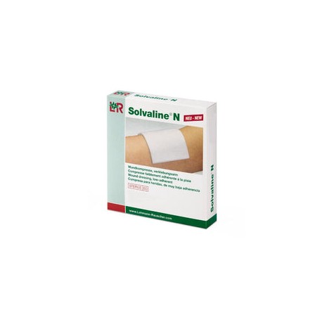 Lohmann & Rauscher Solvaline N, Apósito para Heridas de Baja Adherencia, Estéril de 10 CM X 20 CM