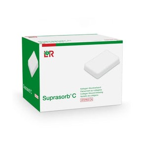 Lohmann & Rauscher Suprasorb C, Apósito de Colágeno para Heridas, Estéril de 8 CM X 12 CM X .8 CM