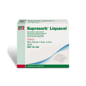 Lohmann & Rauscher Suprasorb Liquacel, Apósito de Fibra Hidroactiva De 10 CM X 10 CM