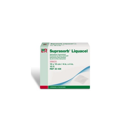 Lohmann & Rauscher Suprasorb Liquacel, Apósito de Fibra Hidroactiva De 10 CM X 10 CM