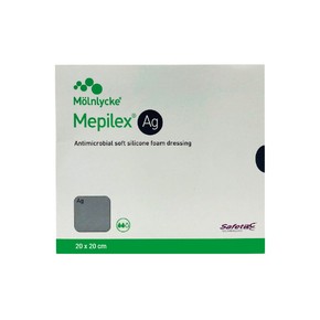 Mölnlycke Mepilex AG Apósito de Espuma de Poliuretano Antimicrobial de 20 CM X 20 CM