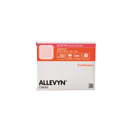 Smith & Nephew Allevyn Gentle Border Apósito de Espuma Hidrocelular con Bordes con Gel Adhesivo de 10 X 10 CM