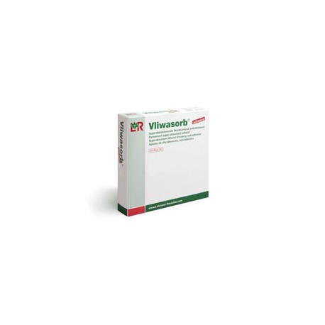 Lohmann & Rauscher Vliwasorb Apósito de alta absorción con adhesivo estéril de 12 CM X 12 CM